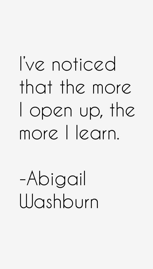 Abigail Washburn Quotes