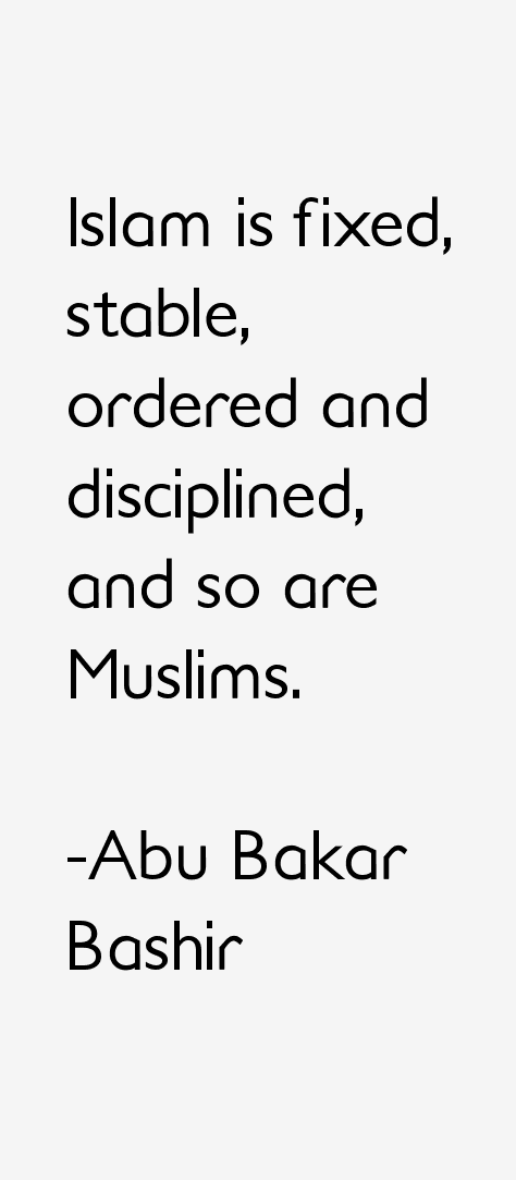 Abu Bakar Bashir Quotes
