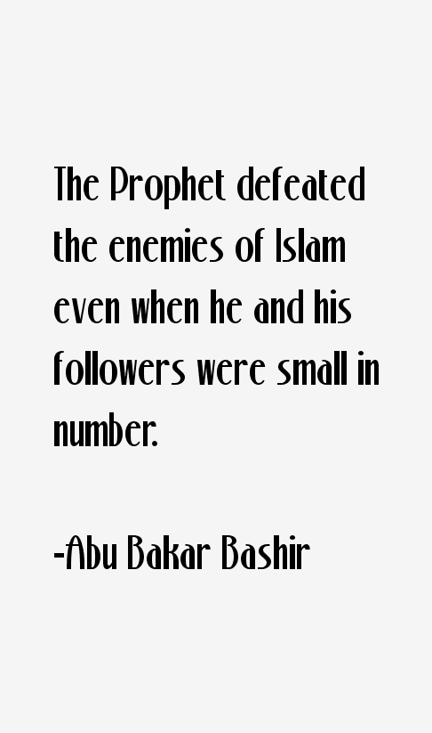 Abu Bakar Bashir Quotes