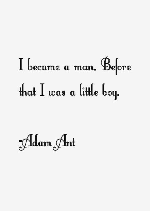 Adam Ant Quotes