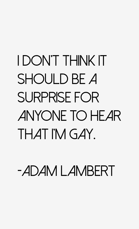 Adam Lambert Quotes