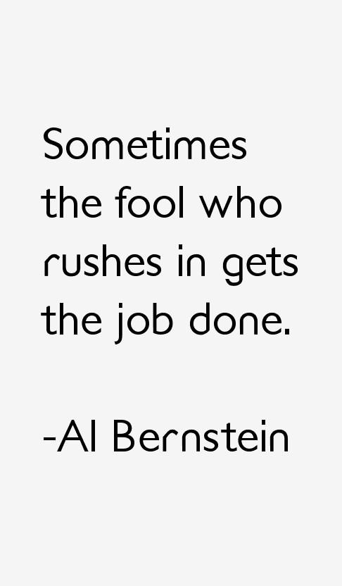 Al Bernstein Quotes