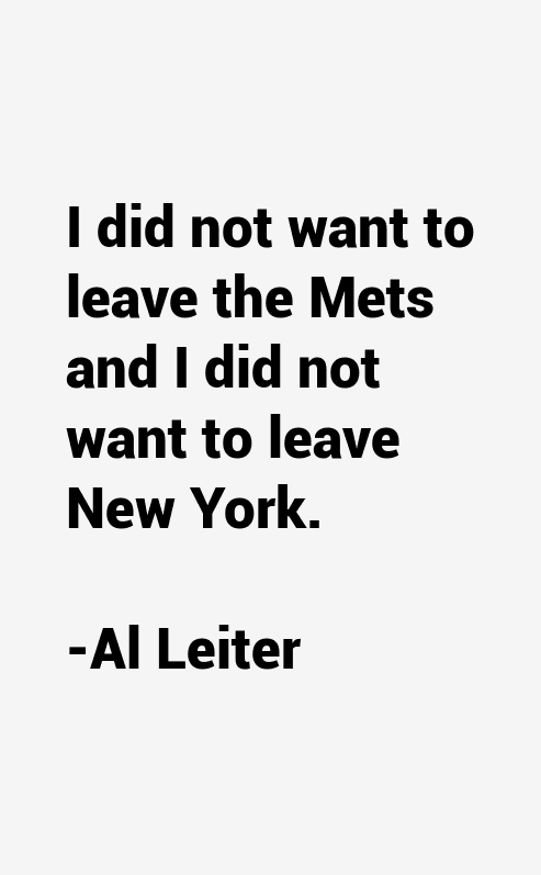Al Leiter Quotes