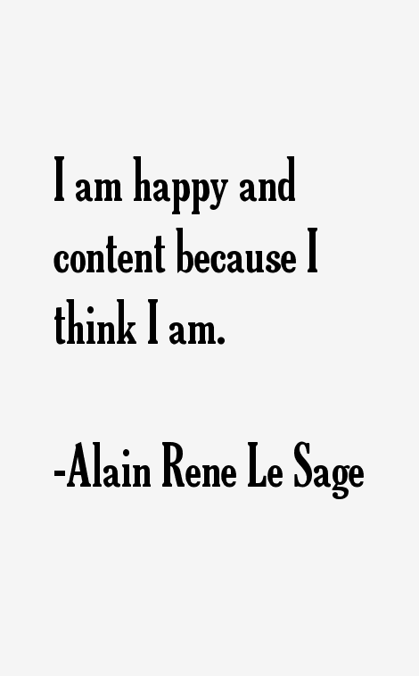 Alain Rene Le Sage Quotes