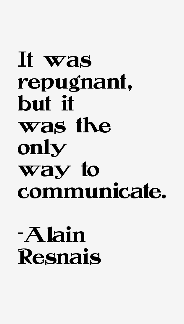 Alain Resnais Quotes