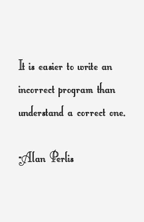 Alan Perlis Quotes