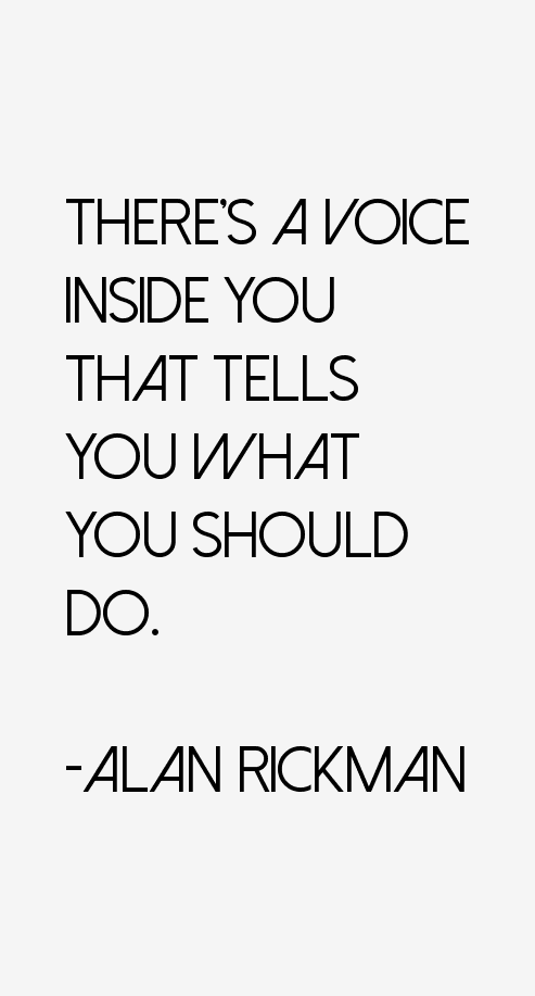 Alan Rickman Quotes