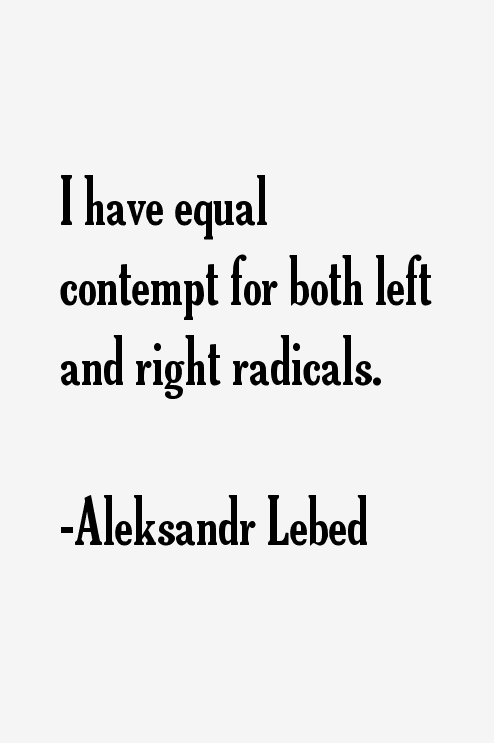 Aleksandr Lebed Quotes