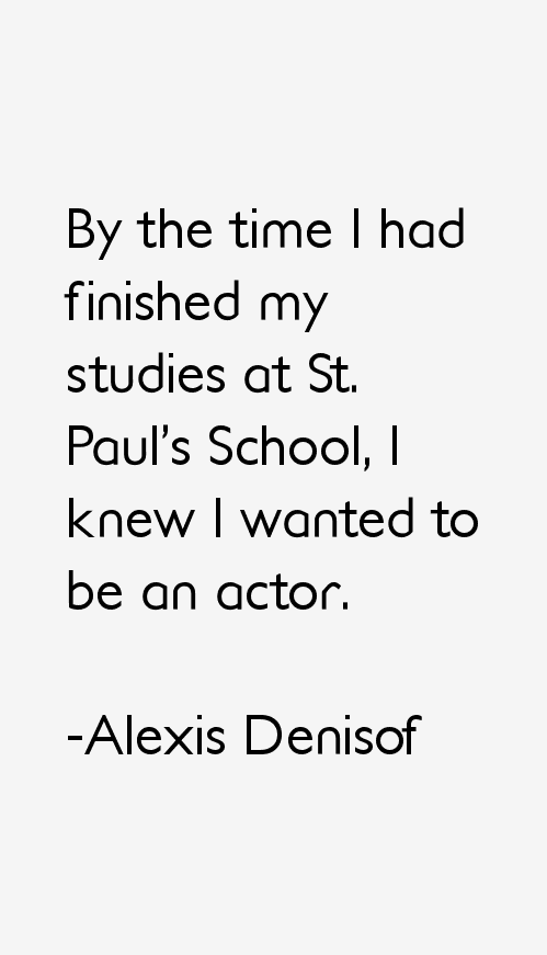 Alexis Denisof Quotes