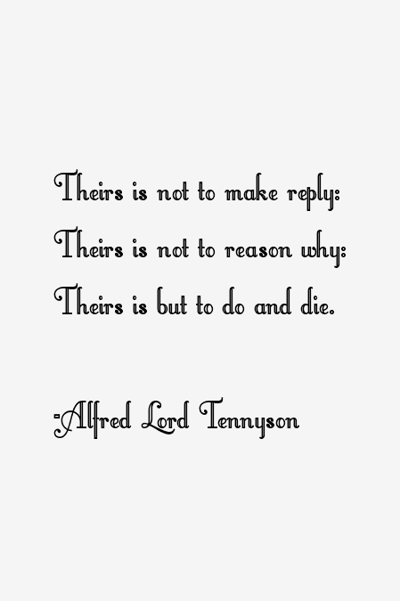 Alfred Lord Tennyson Quotes