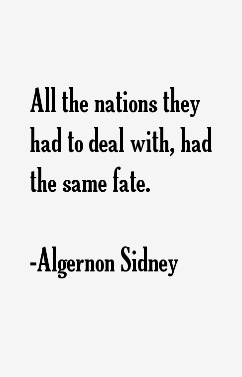 Algernon Sidney Quotes