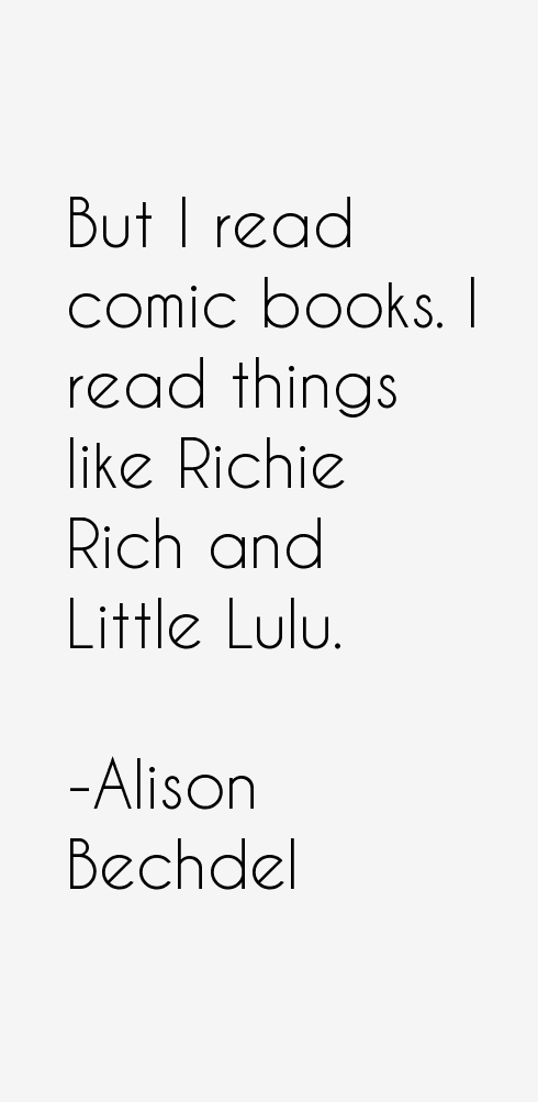 Alison Bechdel Quotes