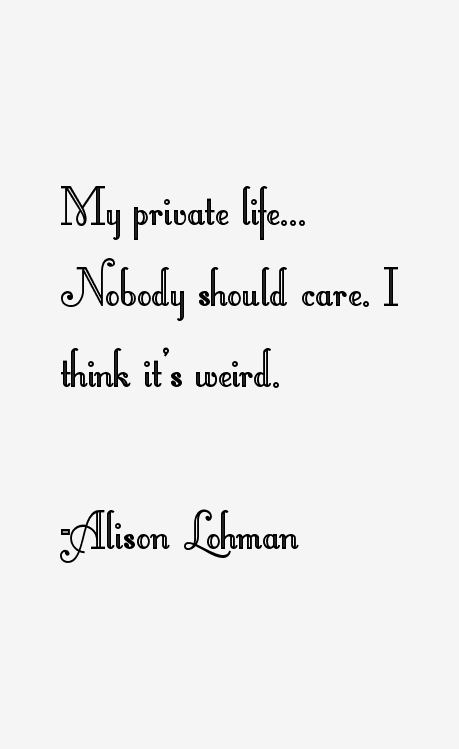 Alison Lohman Quotes