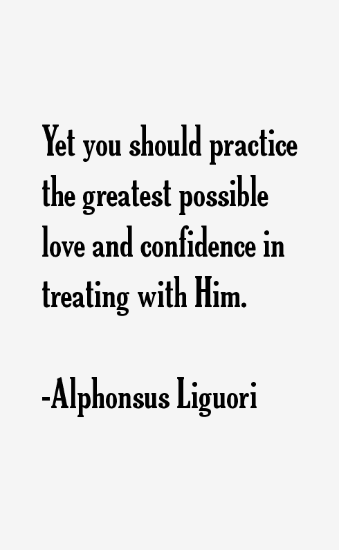 Alphonsus Liguori Quotes