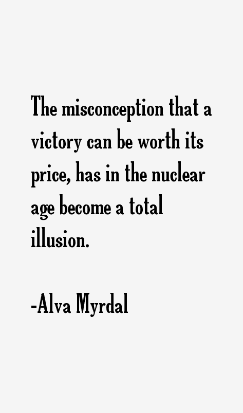 Alva Myrdal Quotes