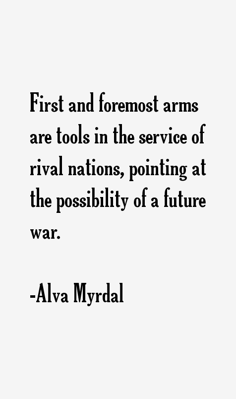 Alva Myrdal Quotes