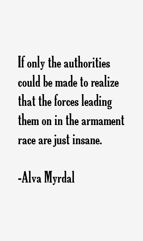 Alva Myrdal Quotes