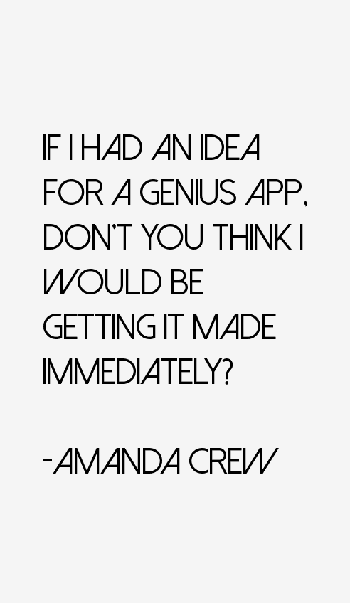 Amanda Crew Quotes