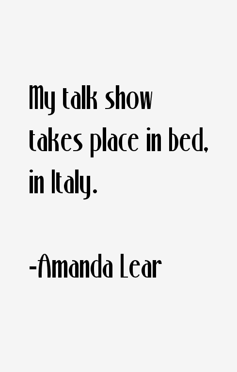 Amanda Lear Quotes