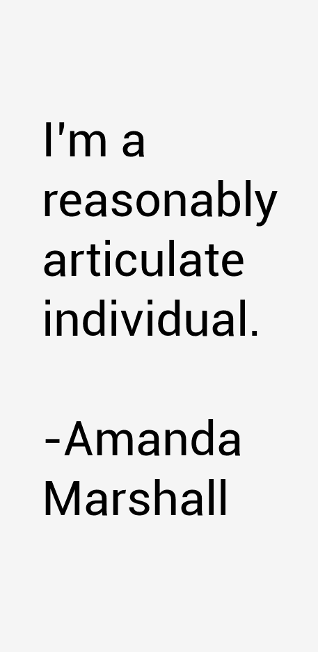 Amanda Marshall Quotes