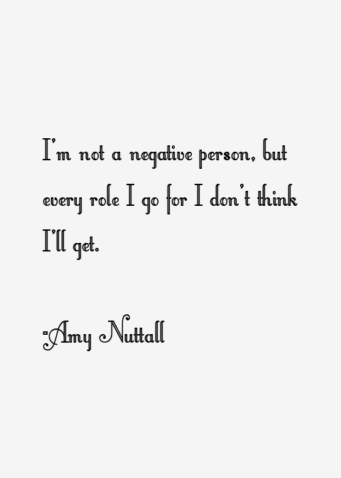 Amy Nuttall Quotes