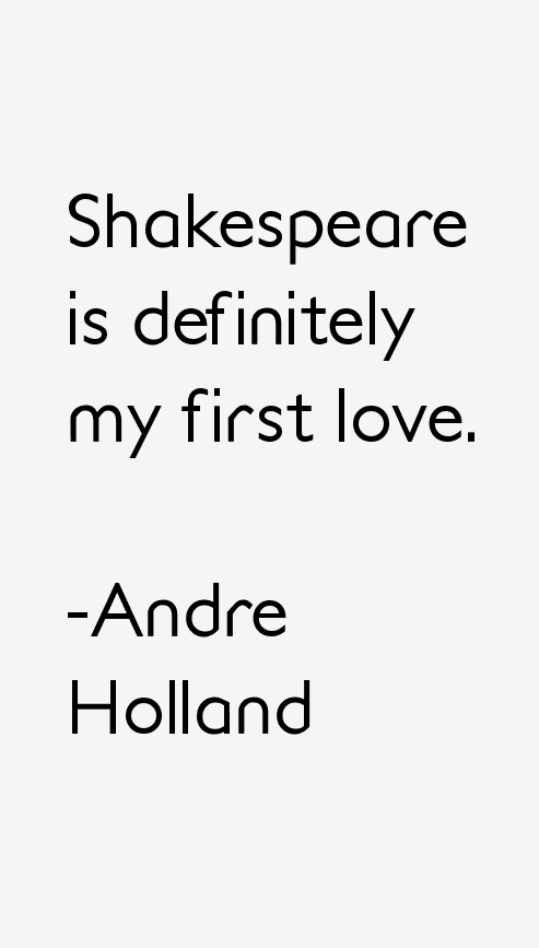 Andre Holland Quotes