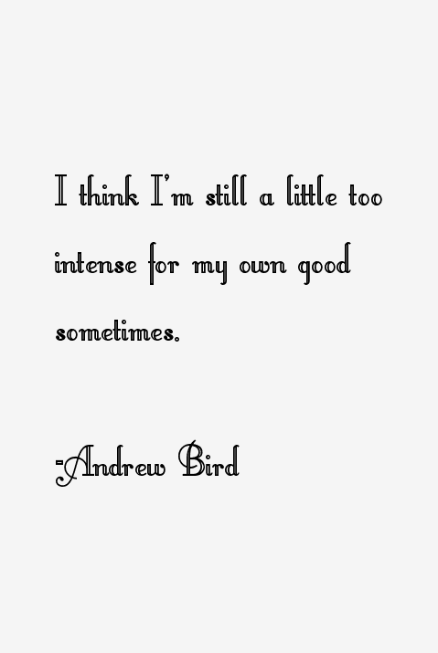 Andrew Bird Quotes