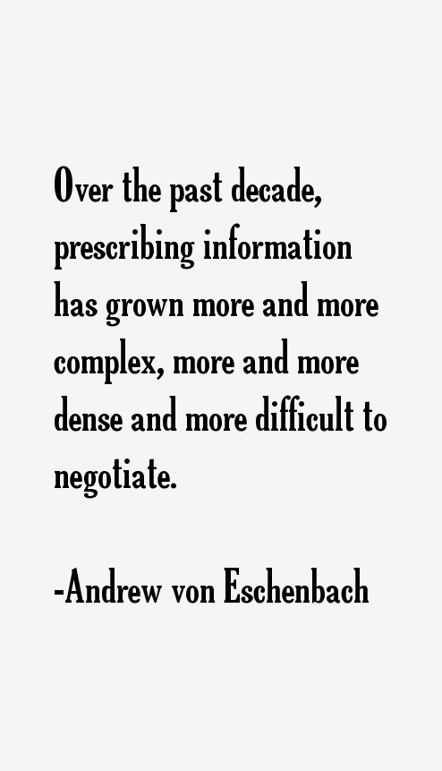 Andrew von Eschenbach Quotes