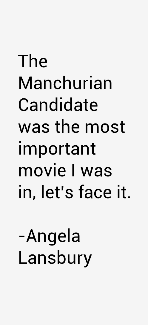 Angela Lansbury Quotes