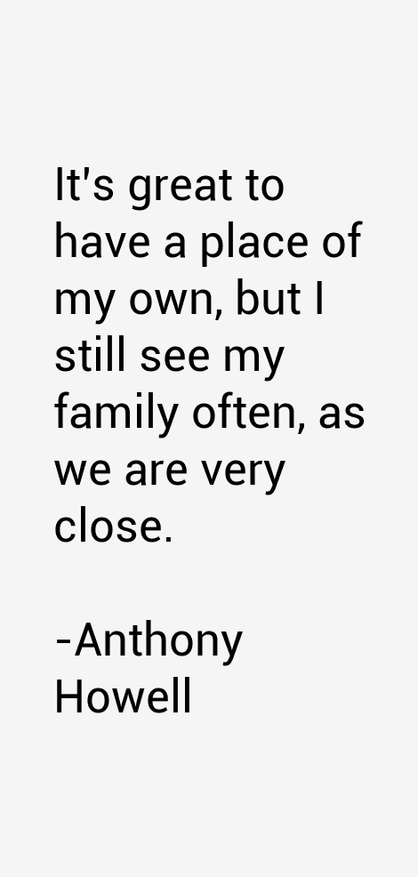 Anthony Howell Quotes