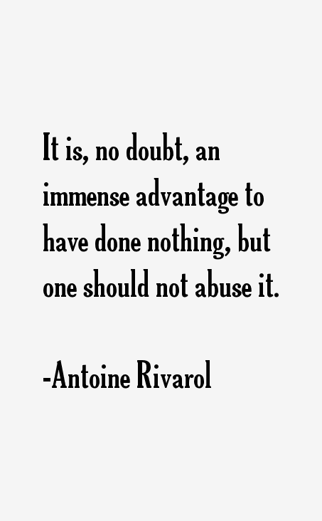 Antoine Rivarol Quotes