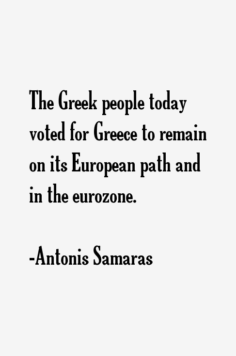 Antonis Samaras Quotes