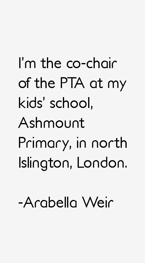Arabella Weir Quotes