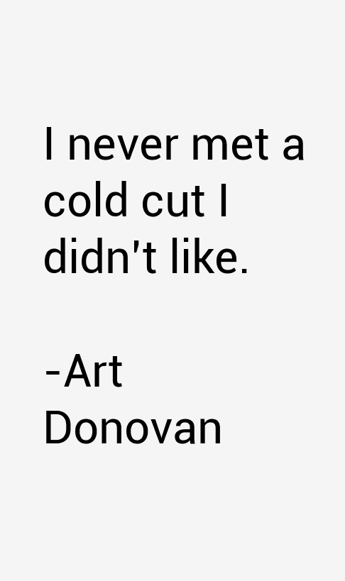 Art Donovan Quotes