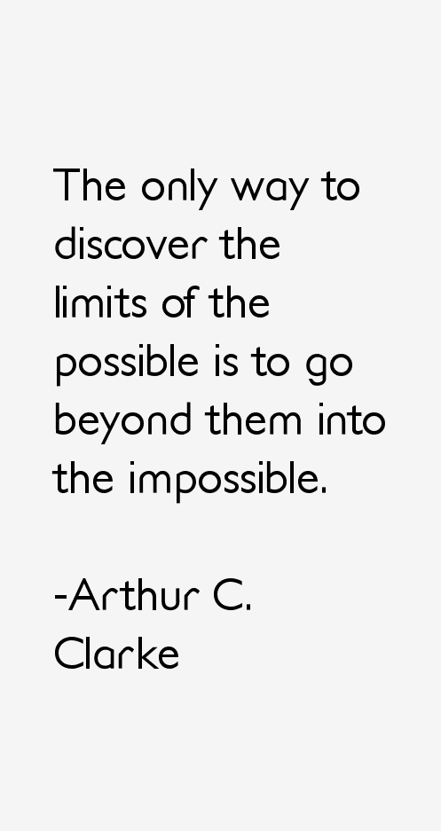 Arthur C. Clarke Quotes