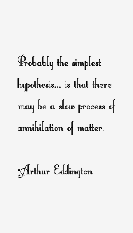 Arthur Eddington Quotes