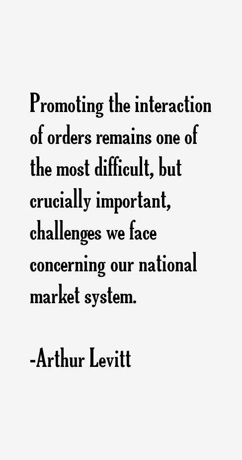 Arthur Levitt Quotes