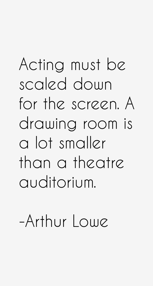 Arthur Lowe Quotes