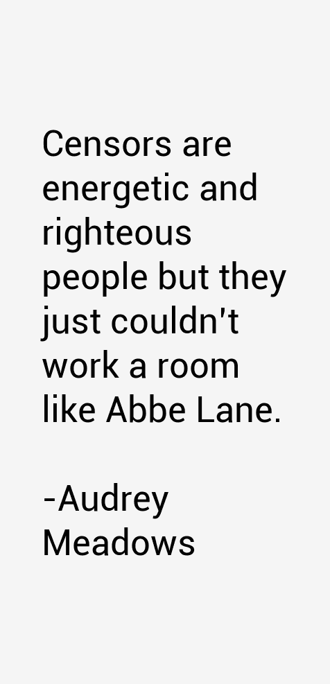 Audrey Meadows Quotes