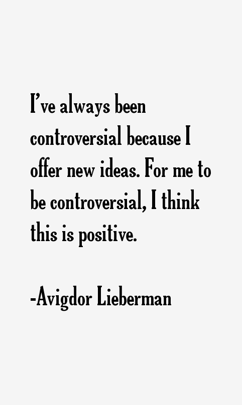 Avigdor Lieberman Quotes
