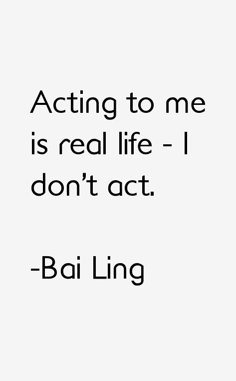 Bai Ling Quotes