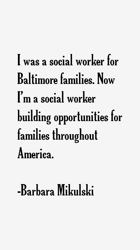 Barbara Mikulski Quotes