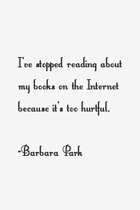 Barbara Park Quotes