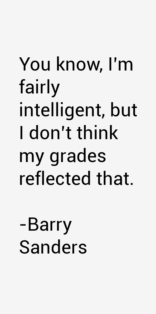 Barry Sanders Quotes