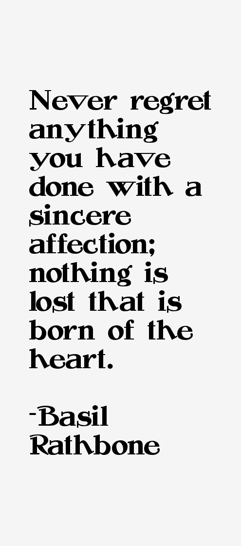 Basil Rathbone Quotes