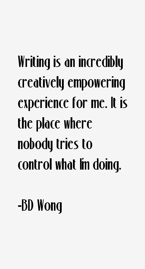 BD Wong Quotes