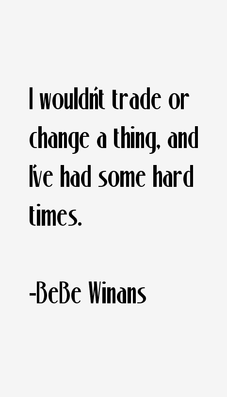 BeBe Winans Quotes