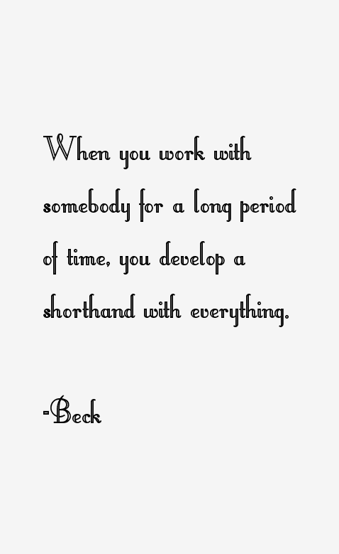 Beck Quotes