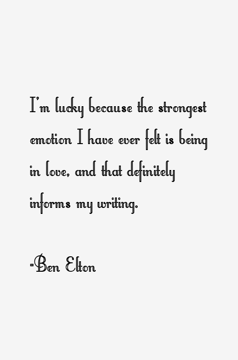 Ben Elton Quotes