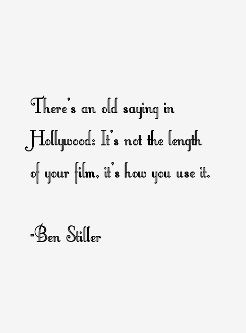 Ben Stiller Quotes